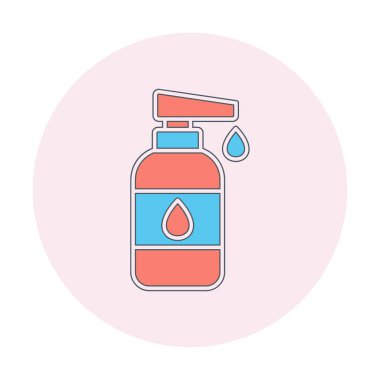 Bebek losyonu web simgesi, vektör illüstrasyonu 