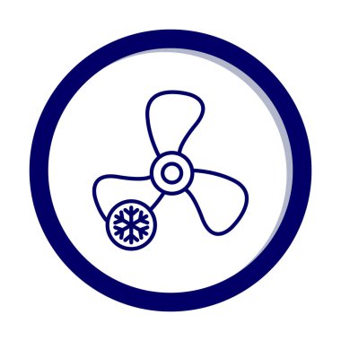 Basit bir hayran simgesi. vektör illüstrasyonu