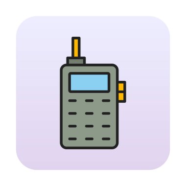 eski telefon simgesini, vektör çizim