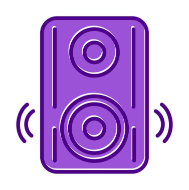 hoparlör simgesi, vektör illüstrasyonu basit tasarım