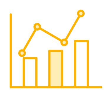 Grafik. Web simgesi basit illüstrasyon 