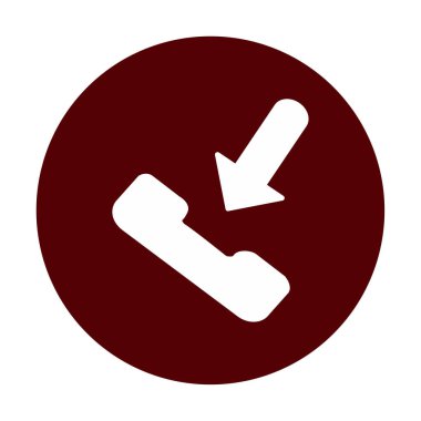 telefon arama simgesi, vektör illüstrasyonu basit tasarım