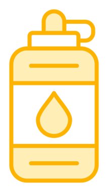 Su şişesinin ağ basit illüstrasyonu