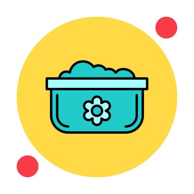 Bulaşık Otu Ağı simgesi, vektör illüstrasyonu 