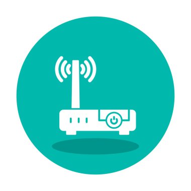 wifi sinyali, Router Aygıt vektör illüstrasyon tasarımı