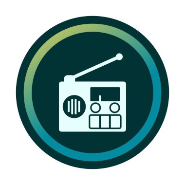  radyo simgesi vektör illüstrasyonu