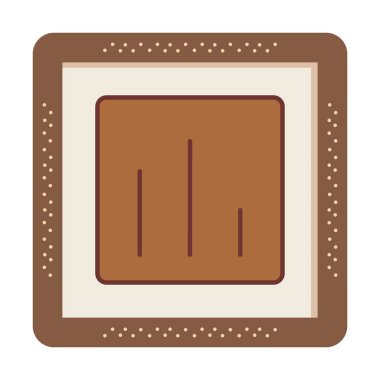 Basit iş ekonomisi grafik simgesi, vektör illüstrasyonu