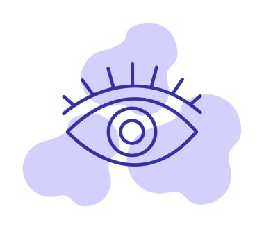 Göz simgesi, vektör illüstrasyon tasarımı 