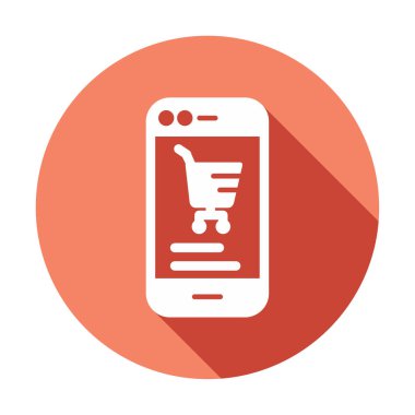 Basit Çevrimiçi Telefon Pazarlama simgesi, vektör illüstrasyonu