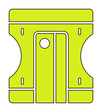 Kalem kalemtıraş simge vektör çizim