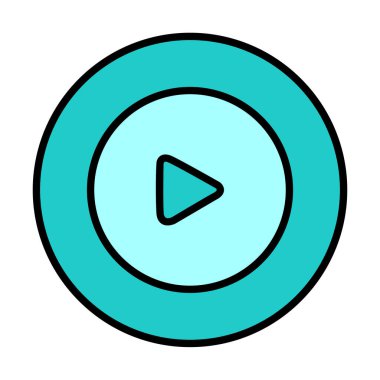 Oynatma düğmesi vektör çizimi