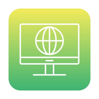 İnternet simgesi vektör illüstrasyonu