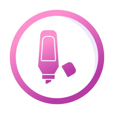 Vurgulama simgesi web basit illüstrasyon