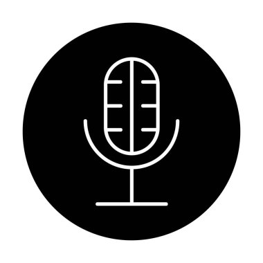 Illustration vector graphic of microphone icon