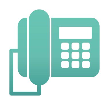 masa telefonu simgesi, vektör illüstrasyonu basit tasarım