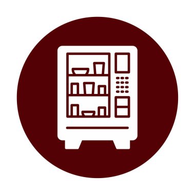 Otomat Web simgesi, vektör illüstrasyonu 