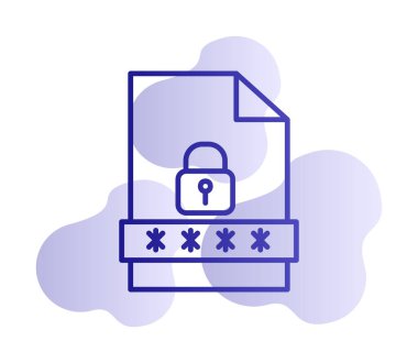 Dosya Parolası vektör çizimi