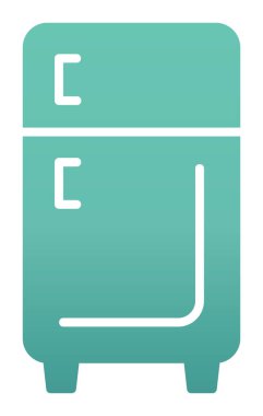 buzdolabı vektör simgesi çizelgesi çizimi