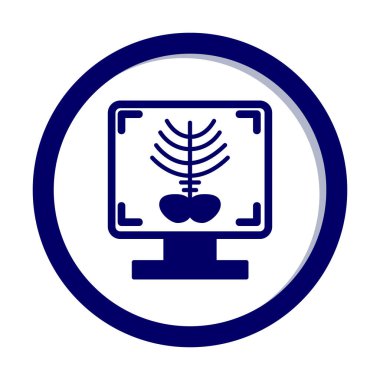 X-ray Bone ikon vektör çizimi