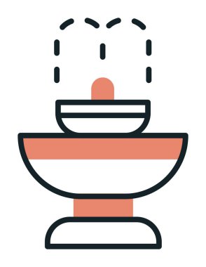 fıskiye ikonu vektör illüstrasyonu