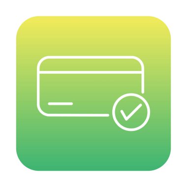 Kredi kartı ikonu vektör illüstrasyonu