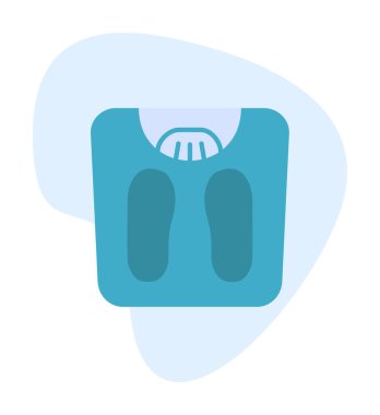 Ağırlık Ölçekleme simge vektör illüstrasyon grafik tasarımı