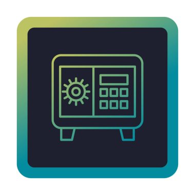 Güvenli kutu vektör çizimi tasarımı