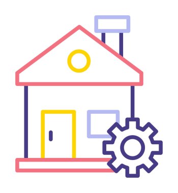 Ev onarım simge vektör çizim