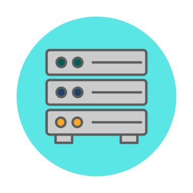 ağ simgesi çizimi. Sunucu                    