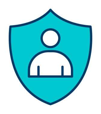 Hesap koruma simgesi vektör illüstrasyonuName