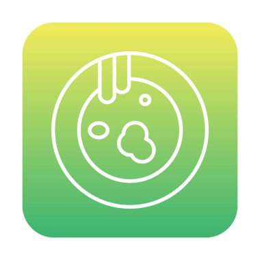 Kirli tabak simgesinin vektör çizimi