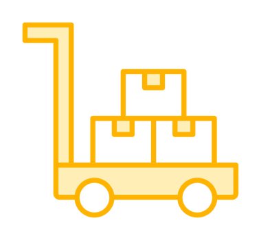 Trolley simgesi, vektör illüstrasyon tasarımı.