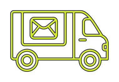 Postal Delivery vektör illüstrasyonuName