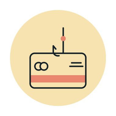  phishing satır simgesi, güvenlik ve hack, vektör grafikleri