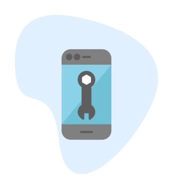Smartphone Onarım simgesi vektör çizimi