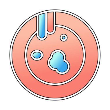 Kirli tabak simgesinin vektör çizimi