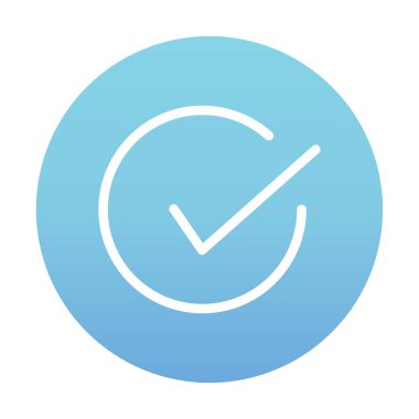 işaret simgesini işaretle, vektör illüstrasyonu basit tasarım