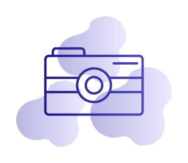 Kamera. Web simgesi basit illüstrasyon 