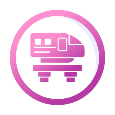 Monoray yaratıcı ikonu. Işınlama simgeleri koleksiyonu. İzole edilmiş Raylı İşareti 