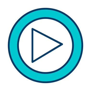 Oynatma düğmesi vektör çizimi