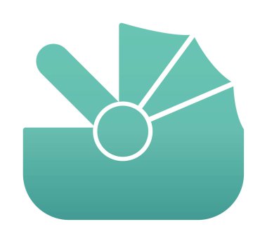 Bebek Araba Koltuğu ikonu. vektör illüstrasyonu