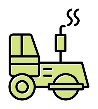 yol silindiri simgesi, modern vektör illüstrasyon tasarımı