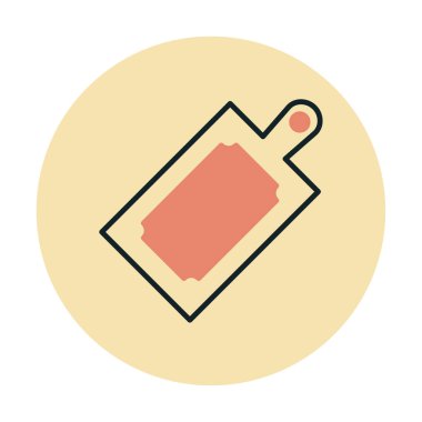 Kesme tahtası simgesi, vektör illüstrasyonu