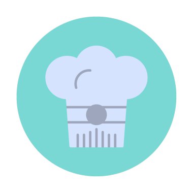 Şef şapka web simgesi beyaz arkaplanda izole edildi