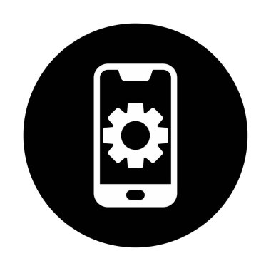 Mobil Ayar Simge vektör çizimi