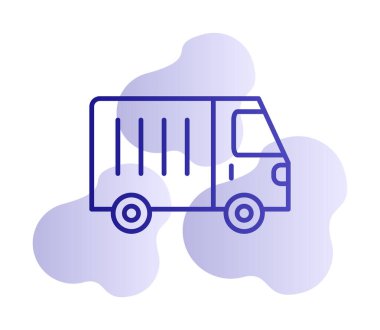 Van düz vektör simgesi