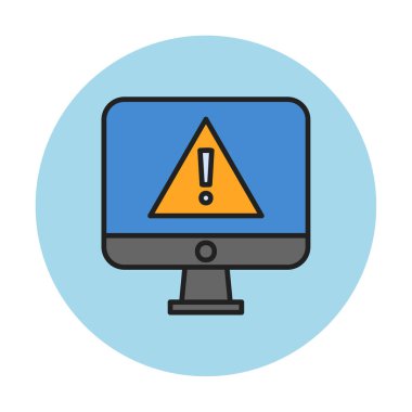 ünlem işareti, uyarı simgesi vektör illüstrasyonu