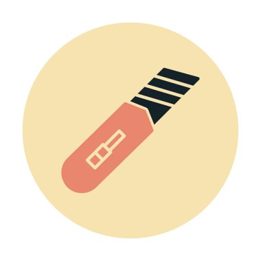 Cutter simgesinin vektör illüstrasyonu  