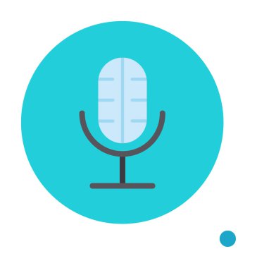 Illustration vector graphic of microphone icon