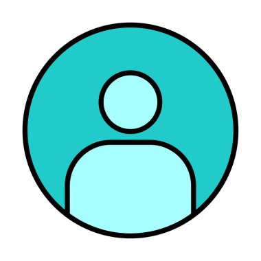 kullanıcı simgesi işaret vektörü çizimi 